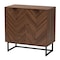 Baxton Studio Sadia Modern Walnut Brown Finished Wood Storage Cabinet 226-12917-ZORO - alternate 1
